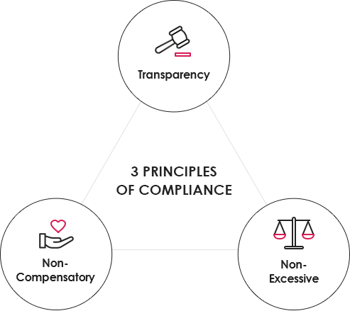 3 Principles of Compliance - Transparency, Non-Compensatory, Non-Excessive